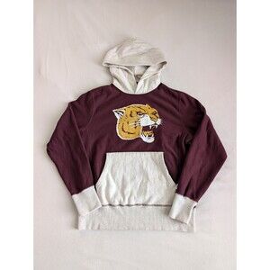 Todd Snyder Champion Men Sweatshirt Medium Burgundy Gray Hoodie Bobcat Pullover